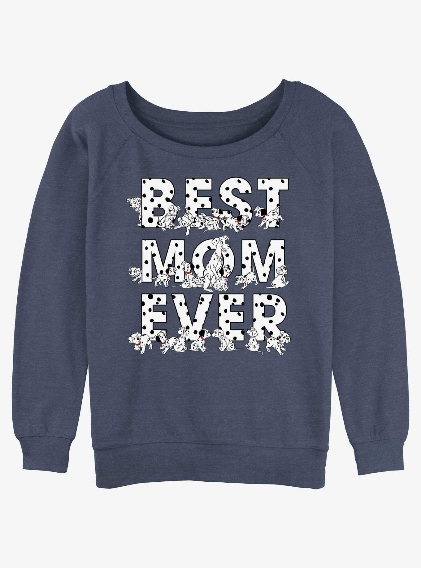 Disney 101 Dalmatians Perdita Best Mom Ever Girls Slouchy Sweatshirt, , hi-res