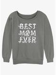 Disney 101 Dalmatians Perdita Best Mom Ever Girls Slouchy Sweatshirt, GRAY HTR, hi-res