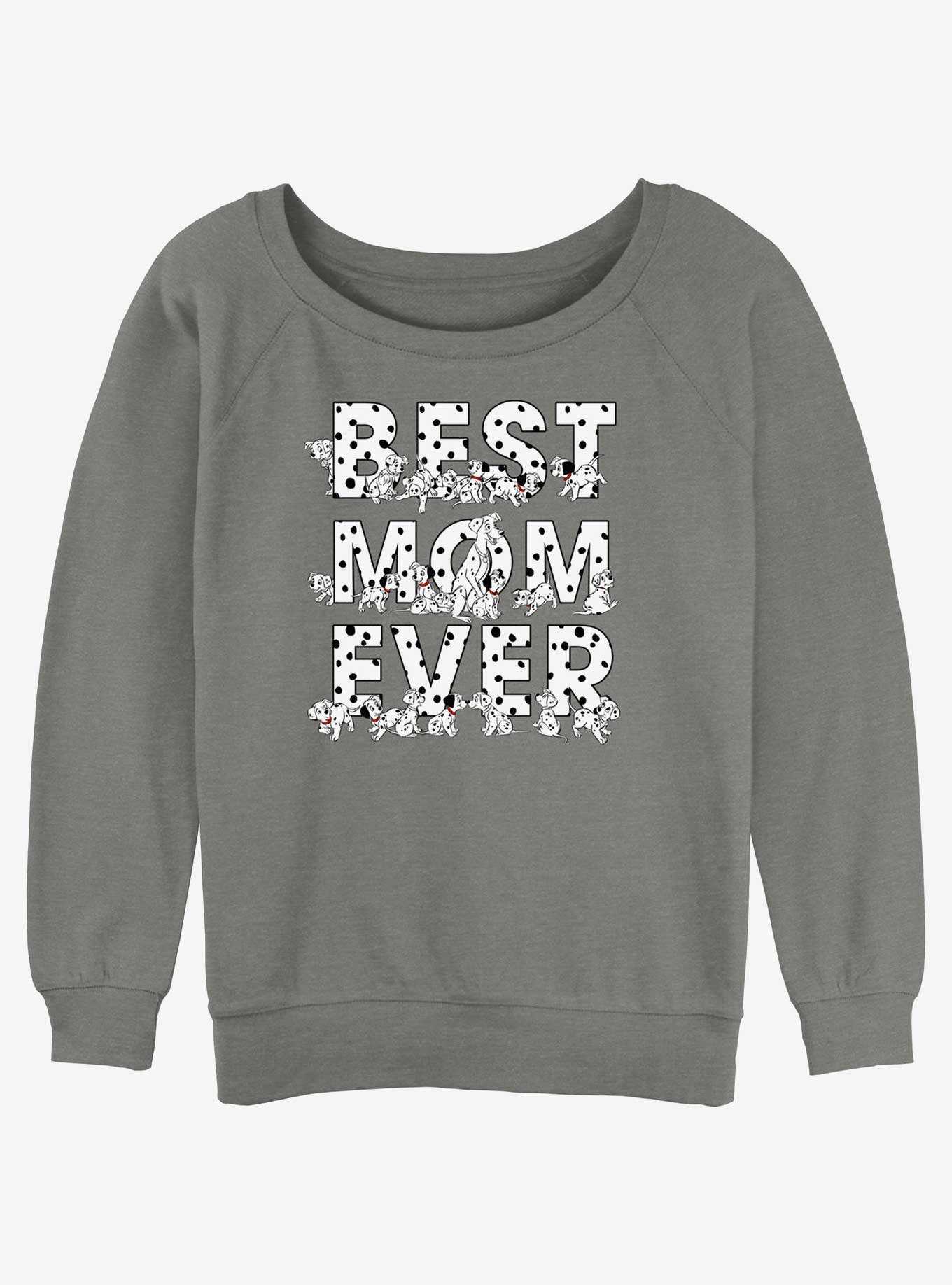 Disney 101 Dalmatians Perdita Best Mom Ever Girls Slouchy Sweatshirt, , hi-res