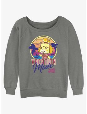 Animal Crossing Isabelle Vacation Mode Girls Slouchy Sweatshirt, , hi-res