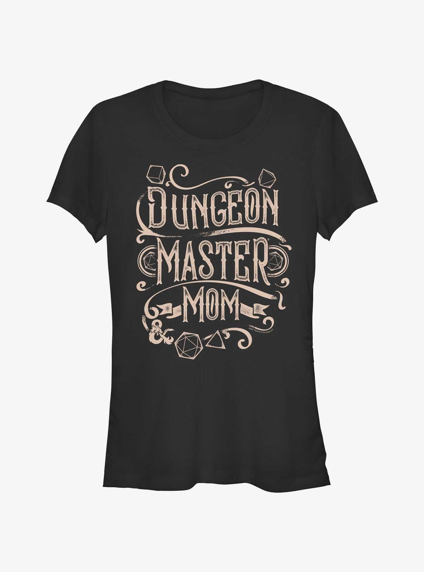 Dungeons & Dragons Dungeon Master Mom Girls T-Shirt, BLACK, hi-res