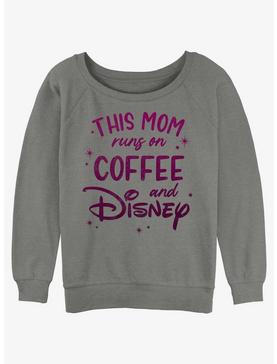 Disney Channel This Mom Runs On Coffee and Disney Girls Slouchy Sweatshirt, , hi-res