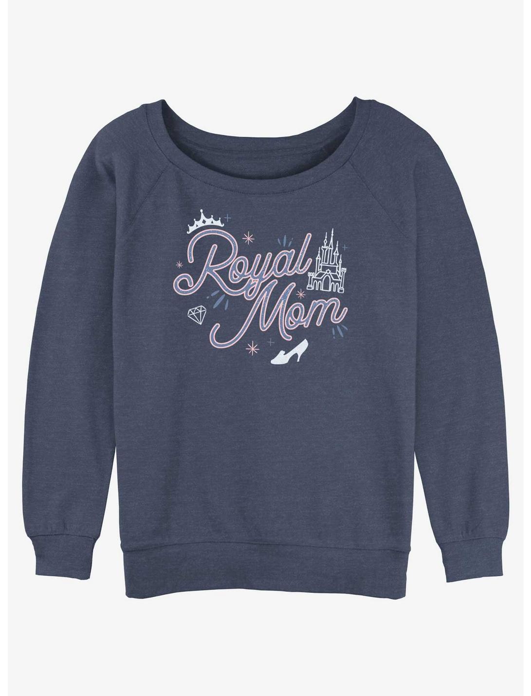 Disney Princesses Royal Mom Girls Slouchy Sweatshirt, BLUEHTR, hi-res