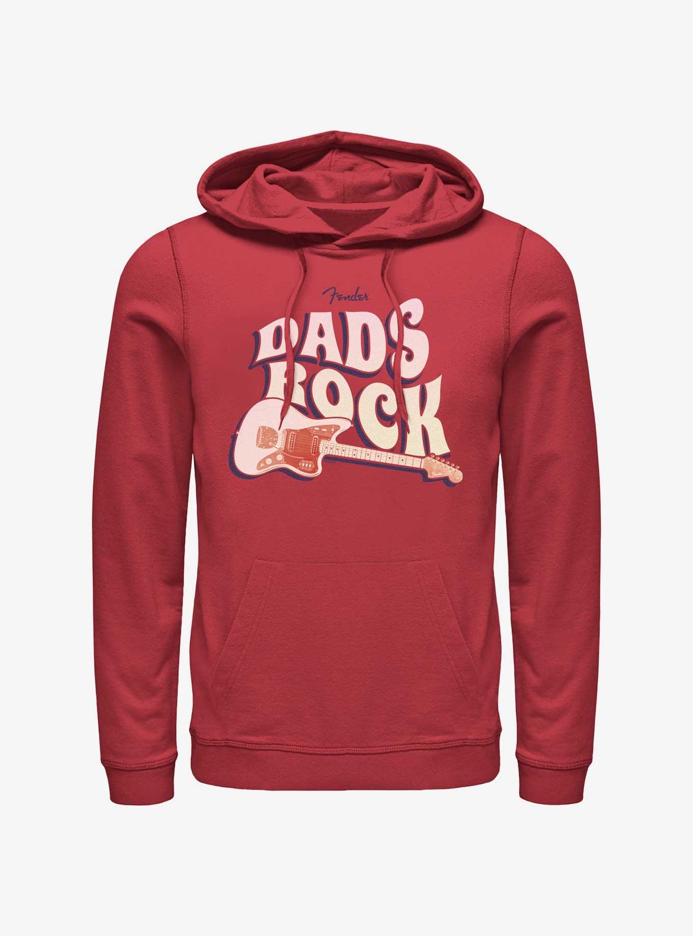Fender Dads Rock Hoodie, RED, hi-res