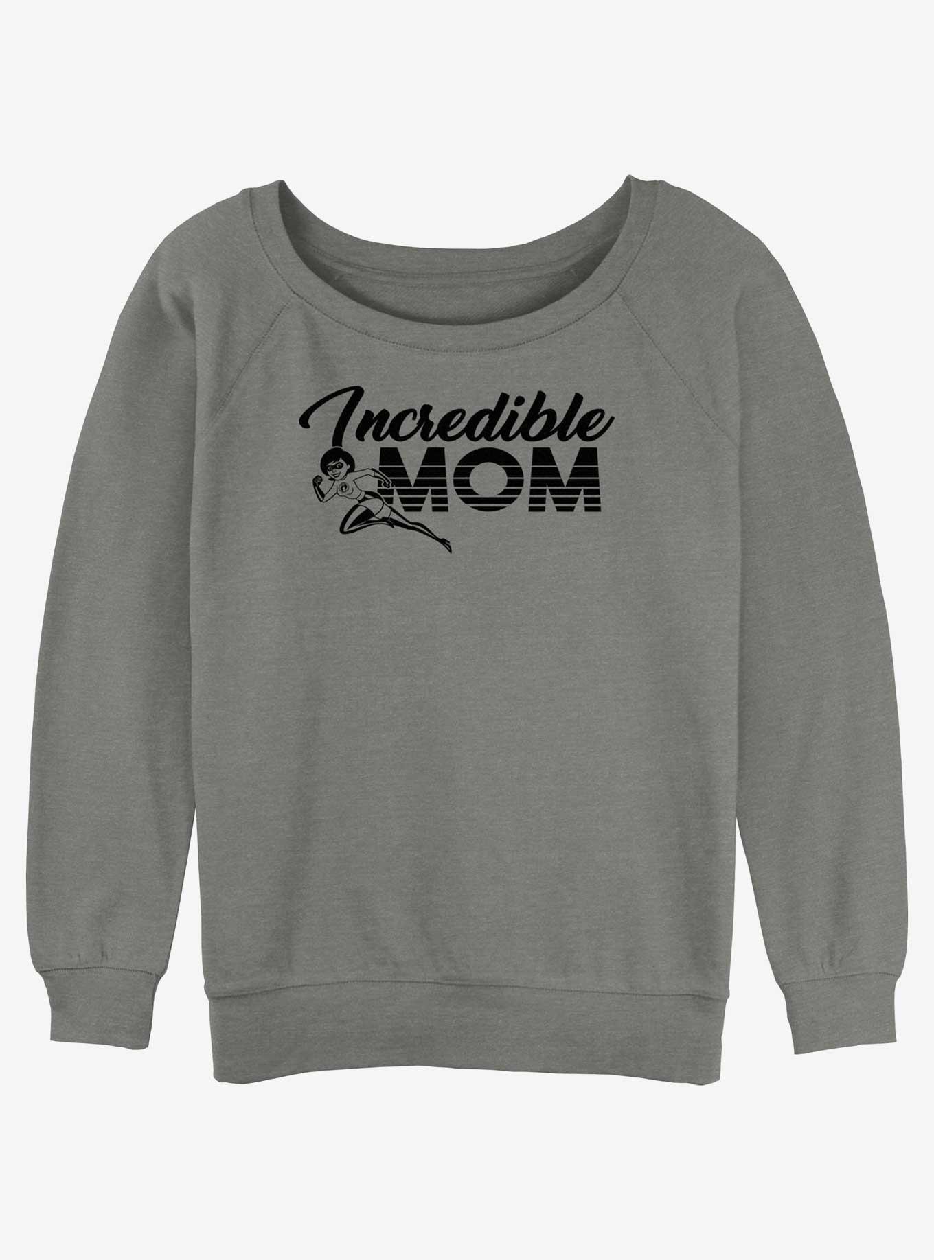 Disney Pixar The Incredibles Elastigirl Incredible Mom Girls Slouchy Sweatshirt, GRAY HTR, hi-res