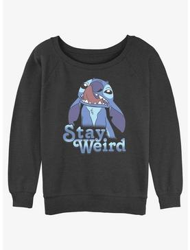 Disney Lilo & Stitch Stay Weird Girls Slouchy Sweatshirt, , hi-res