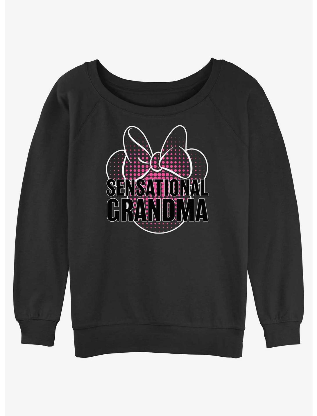 Disney Mickey Mouse Sensational Grandma Girls Slouchy Sweatshirt, BLACK, hi-res