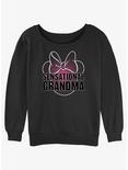 Disney Mickey Mouse Sensational Grandma Girls Slouchy Sweatshirt, BLACK, hi-res