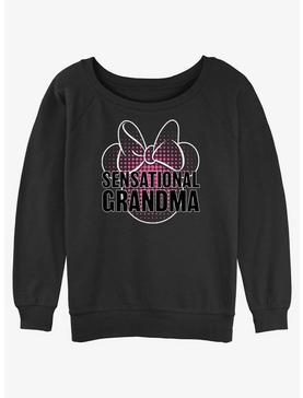 Plus Size Disney Mickey Mouse Sensational Grandma Girls Slouchy Sweatshirt, , hi-res