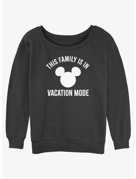 Disney Mickey Mouse Vacation Mode Girls Slouchy Sweatshirt, , hi-res