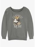 Disney Minnie Mouse Classiest Mom Girls Slouchy Sweatshirt, GRAY HTR, hi-res