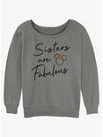 Disney Minnie Mouse Sisters Are Fabulous Girls Slouchy Sweatshirt, GRAY HTR, hi-res