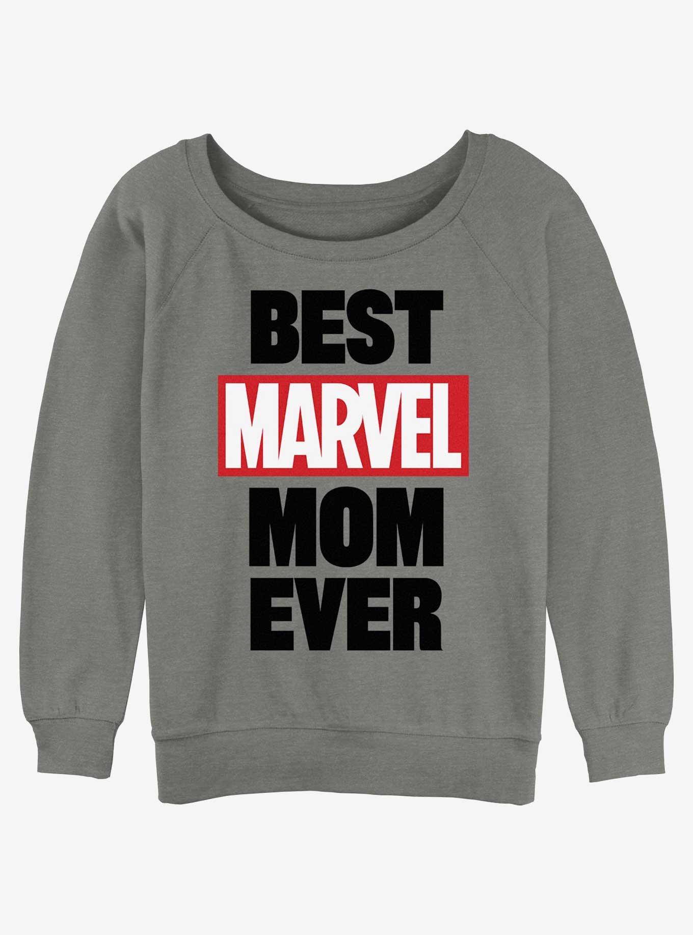 Marvel Best Marvel Mom Girls Slouchy Sweatshirt
