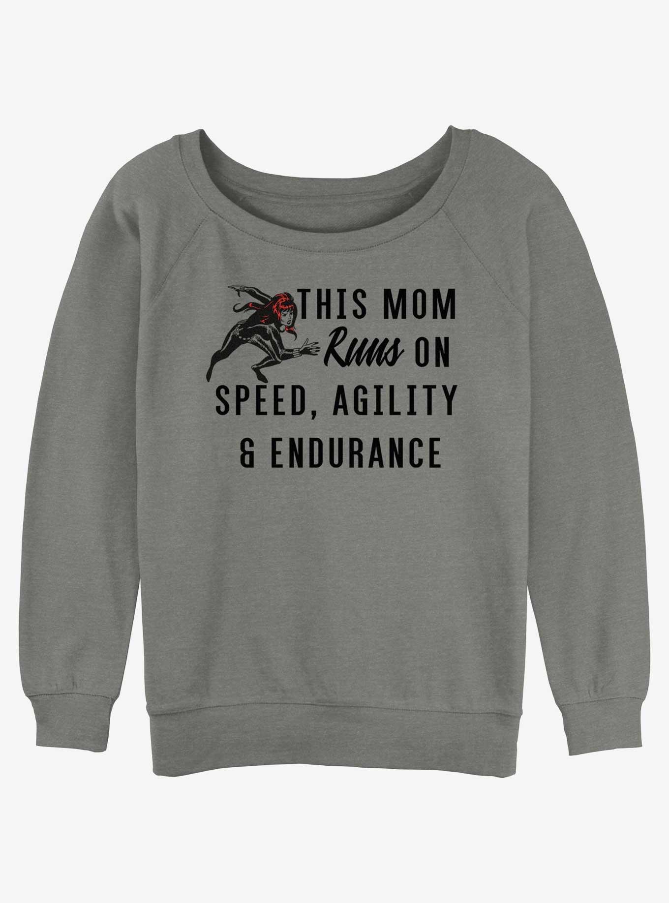 Marvel Black Widow Mom Girls Slouchy Sweatshirt, , hi-res