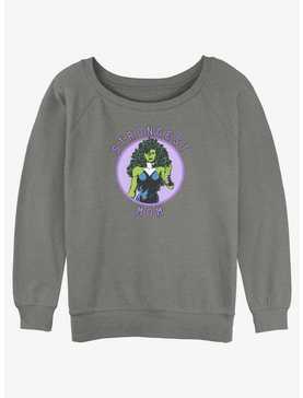 Marvel She-Hulk Strongest Mom Girls Slouchy Sweatshirt, , hi-res