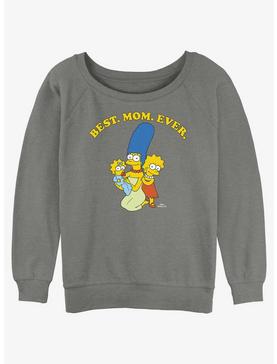 The Simpsons Marge and Kids Best Mom Ever Girls Slouchy Sweatshirt, , hi-res
