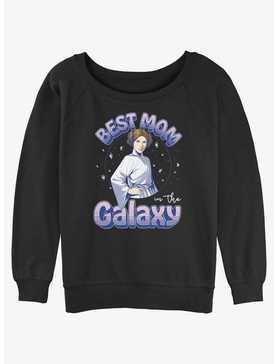 Disney Star Wars Best Mom In The Galaxy Girls Slouchy Sweatshirt, , hi-res