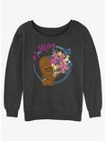 Disney Star Wars Chewie #1 Mom Girls Slouchy Sweatshirt, CHAR HTR, hi-res