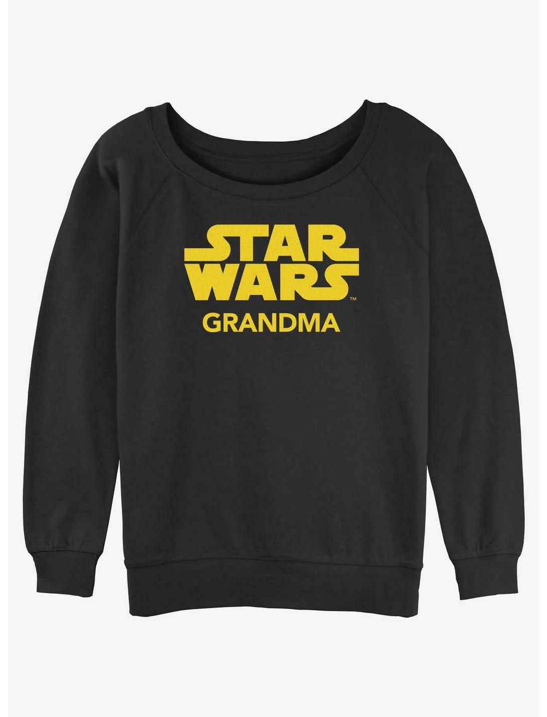 Disney Star Wars Grandma Girls Slouchy Sweatshirt, BLACK, hi-res