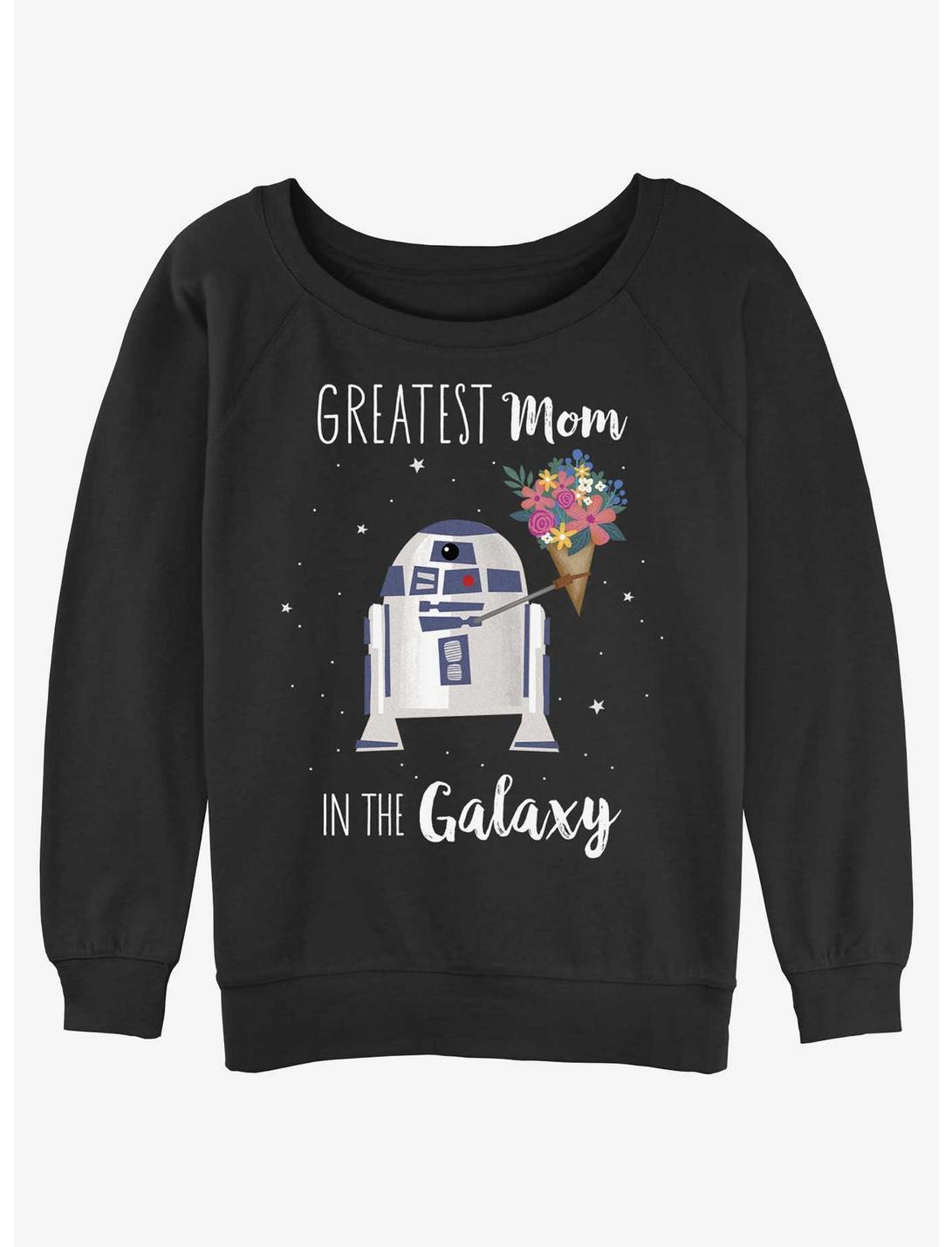 Disney Star Wars R2-D2 Greatest Mom Girls Slouchy Sweatshirt, BLACK, hi-res