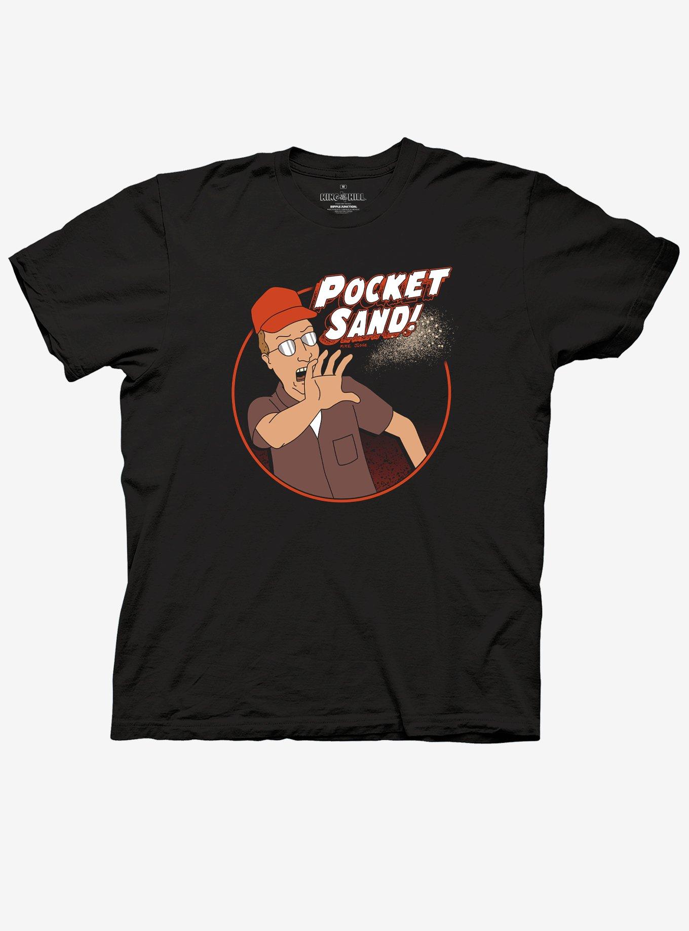 King Of The Hill Dale Gribble Pocket Sand T-Shirt, BLACK, hi-res