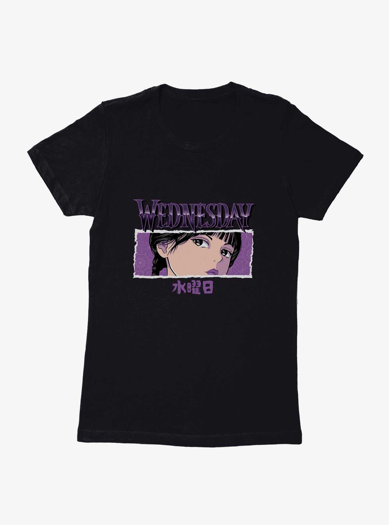 Wednesday Anime Glare Womens T-Shirt, , hi-res