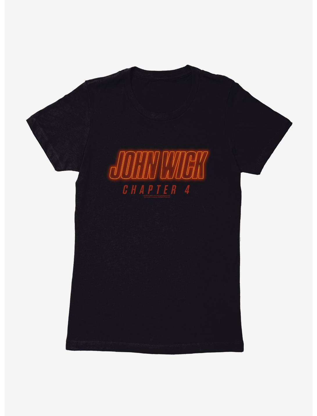 John Wick: Chapter 4 Title Logo Womens T-Shirt, BLACK, hi-res