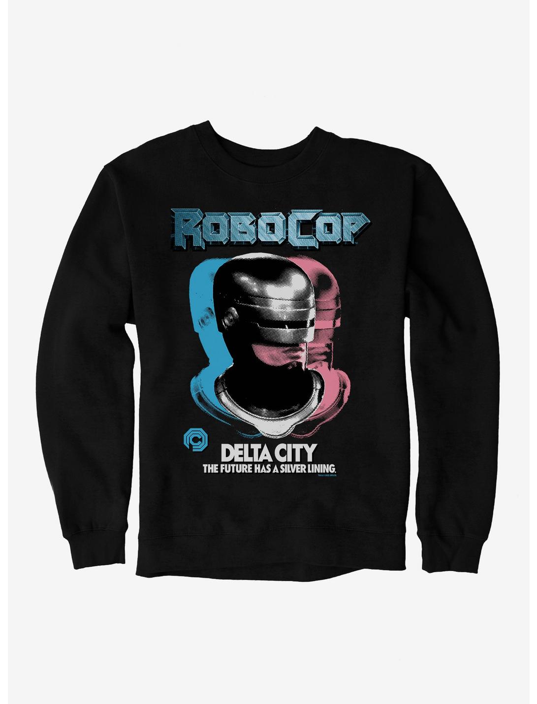 Robocop Delta City: The Future Has A Silver Lining Sweatshirt, BLACK, hi-res