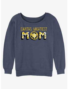 Marvel Captain Marvel Earths Mightiest Mom Womens Slouchy Sweatshirt, , hi-res