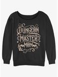 Dungeons & Dragons Dungeon Master Mom Womens Slouchy Sweatshirt, BLACK, hi-res