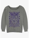 Dungeons & Dragons This Mom Rolls Nat 20's Womens Slouchy Sweatshirt, GRAY HTR, hi-res