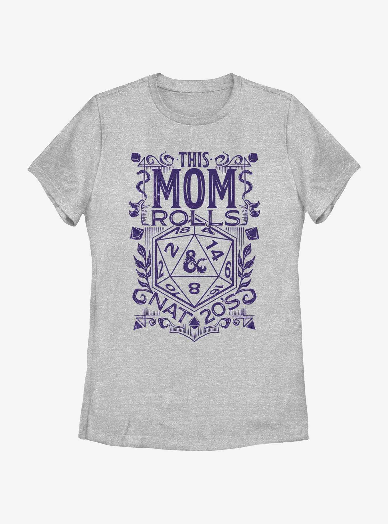 Dungeons & Dragons This Mom Rolls Nat 20's Womens T-Shirt, , hi-res