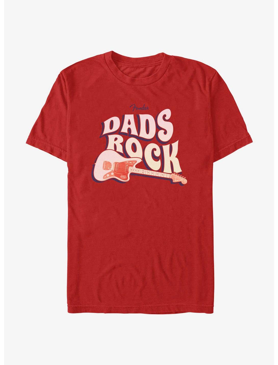 Fender Dads Rock T-Shirt, RED, hi-res