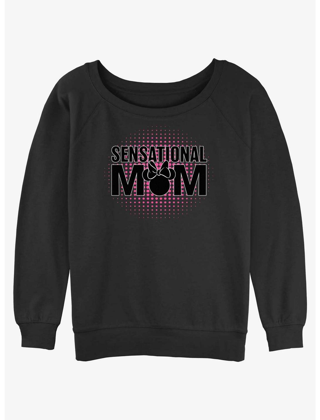 Disney Mickey Mouse Sensational Mom Womens Slouchy Sweatshirt, BLACK, hi-res