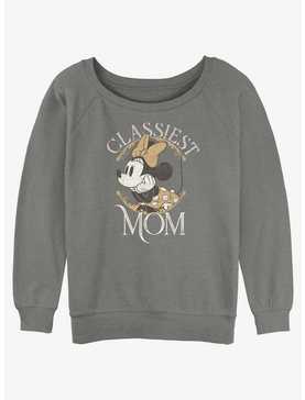 Disney Minnie Mouse Classiest Mom Womens Slouchy Sweatshirt, , hi-res