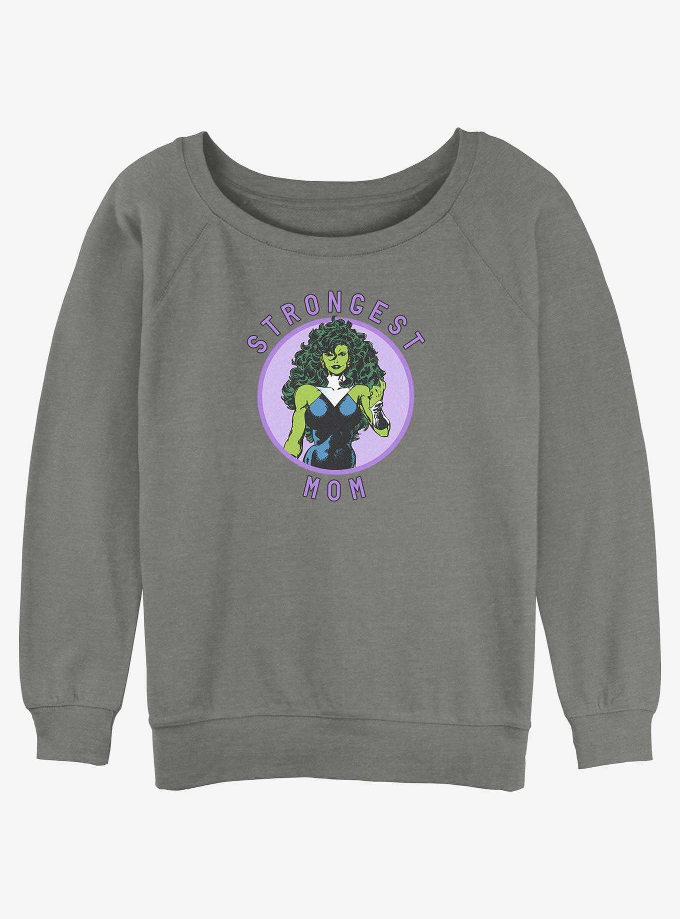 Marvel She-Hulk Strongest Mom Womens Slouchy Sweatshirt, , hi-res