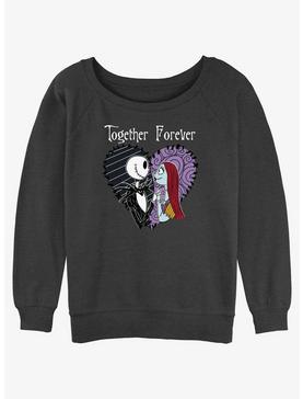 Disney The Nightmare Before Christmas Jack and Sally Together Forever Womens Slouchy Sweatshirt, , hi-res