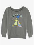 The Simpsons Marge Best Mom Ever Womens Slouchy Sweatshirt, GRAY HTR, hi-res