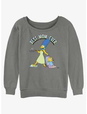 The Simpsons Marge Best Mom Ever Womens Slouchy Sweatshirt, , hi-res