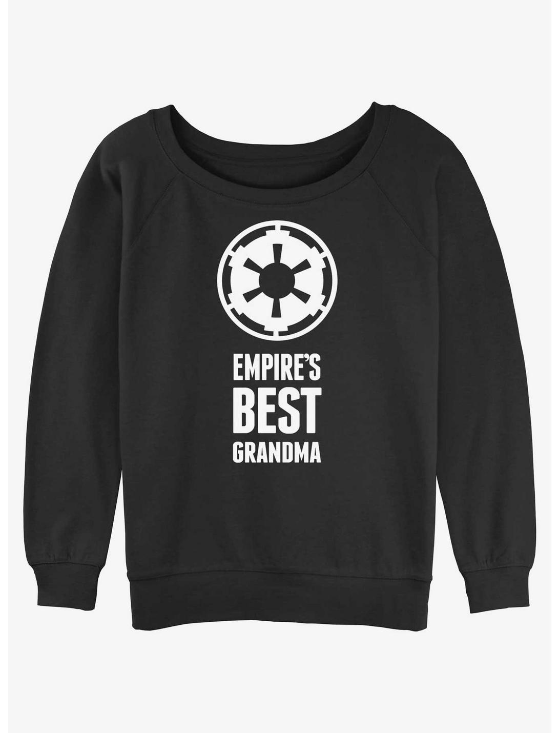Disney Star Wars Empire's Best Grandma Womens Slouchy Sweatshirt, BLACK, hi-res