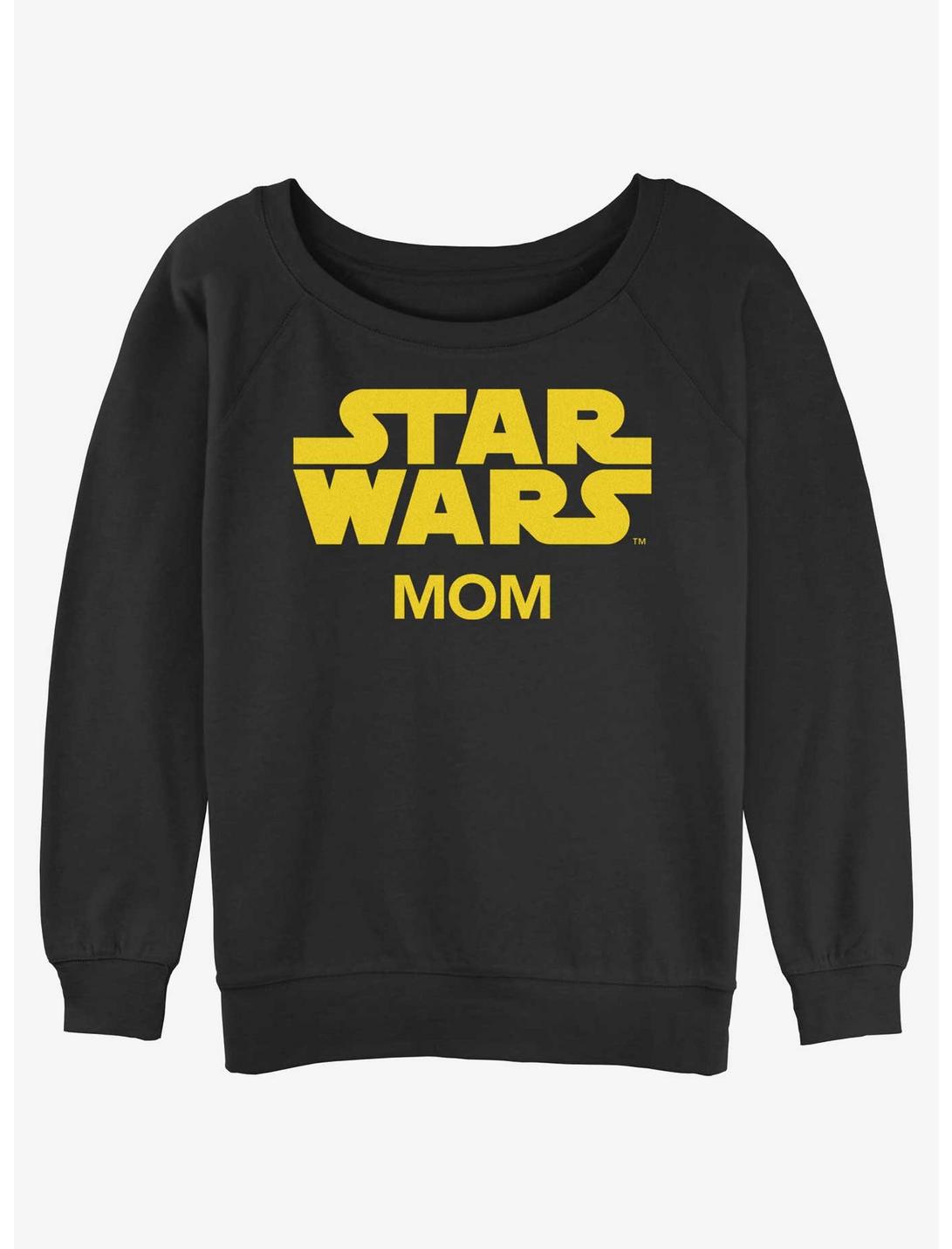 Disney Star Wars Mom Womens Slouchy Sweatshirt, BLACK, hi-res
