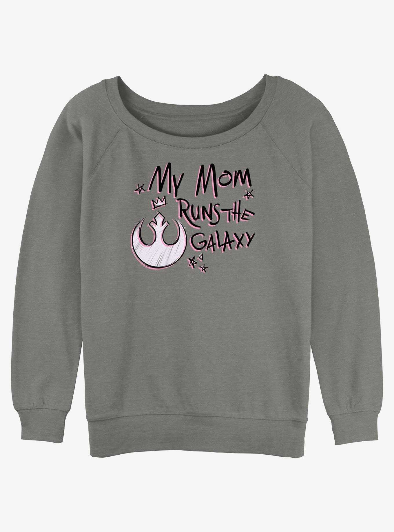 Disney Star Wars This Mom Runs The Galaxy Womens Slouchy Sweatshirt, , hi-res