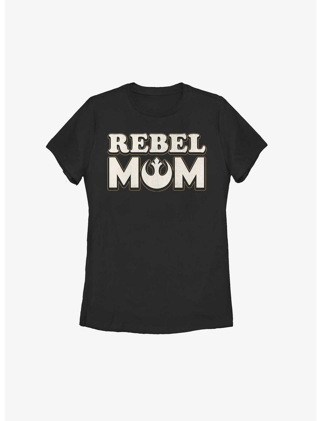 Disney Star Wars Rebel Mom Womens T-Shirt, BLACK, hi-res