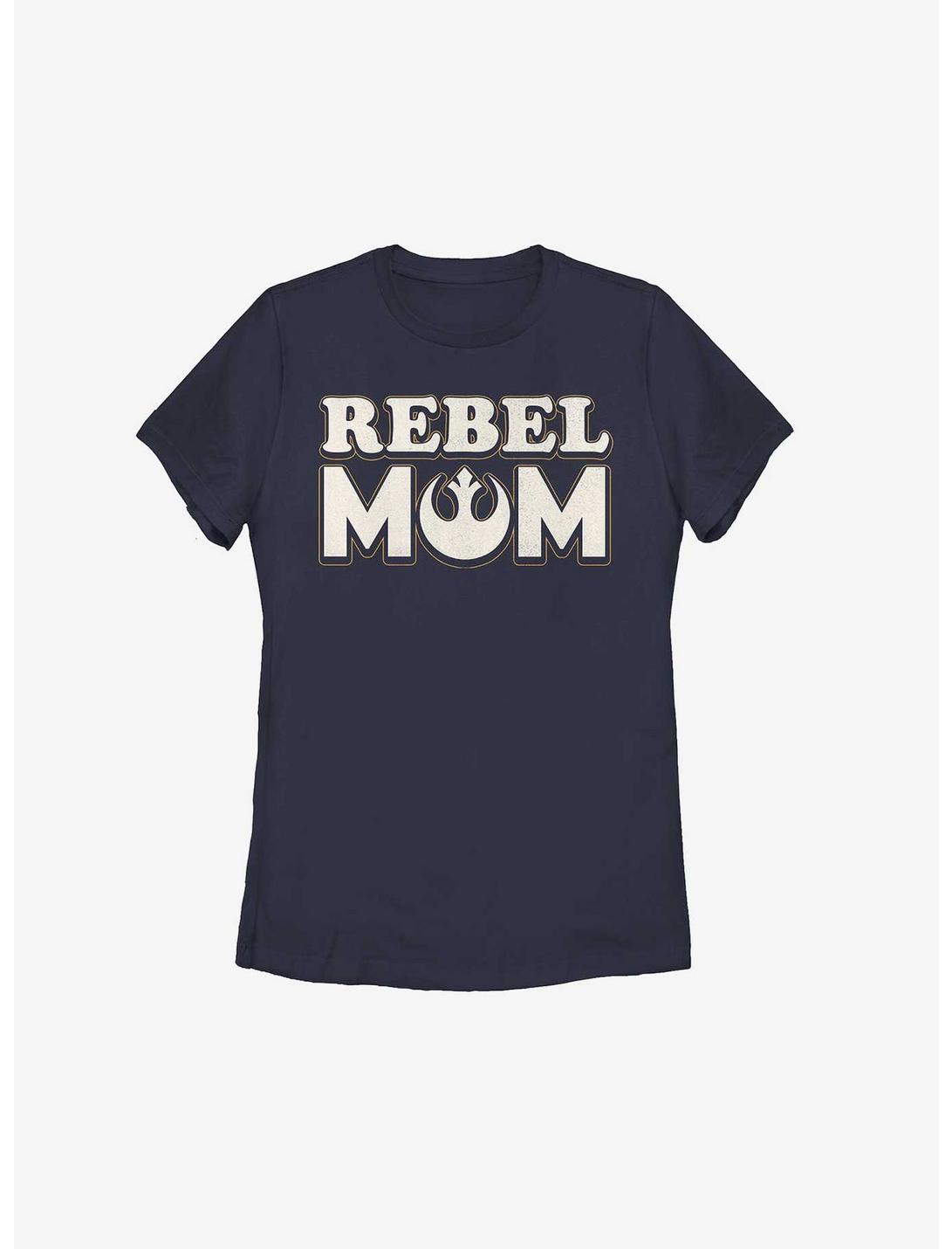 Disney Star Wars Rebel Mom Womens T-Shirt, NAVY, hi-res