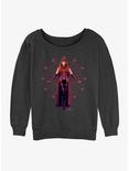 Marvel WandaVision Scarlet Witch Celestial Rising Womens Slouchy Sweatshirt, CHAR HTR, hi-res