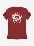 Marvel Avengers Super Mom Captain Marvel Logo Womens T-Shirt, RED, hi-res