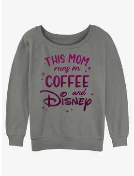 Disney Channel This Mom Runs On Coffee and Disney Womens Slouchy Sweatshirt, , hi-res