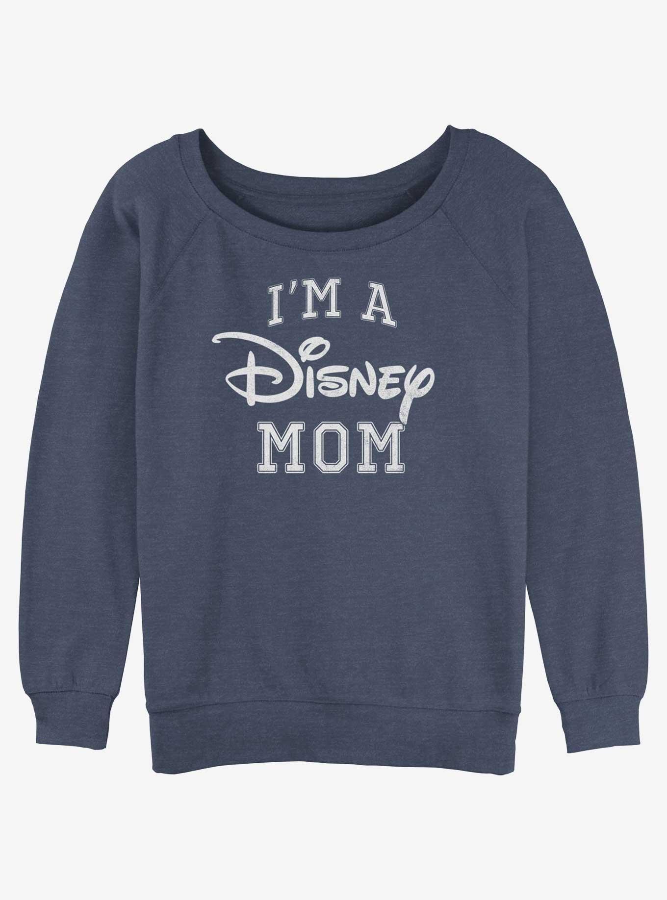 Disney Channel Disney Mom Womens Slouchy Sweatshirt, BLUEHTR, hi-res