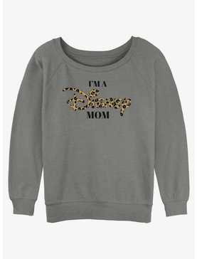 Disney Channel Leopard Print I'm A Disney Mom Womens Slouchy Sweatshirt, , hi-res