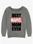Marvel Best Marvel Mom Womens Slouchy Sweatshirt, GRAY HTR, hi-res